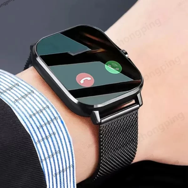 Reloj inteligente con Bluetooth para hombre y mujer, Smartwatch resistente al agua con control del oxígeno en sangre y llamadas, llamadas táctiles, Android, novedad de 2023