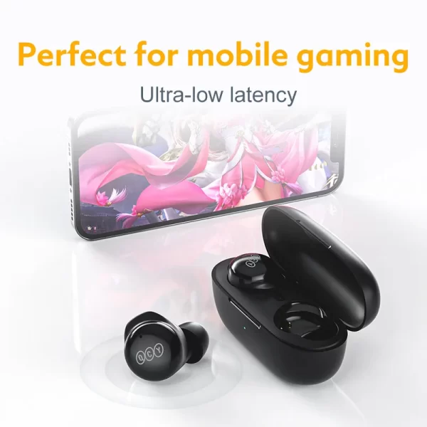 Auriculares QCY  inalámbricos T17, cascos con Bluetooth BT5.1, HIFI, Control táctil, modo de baja latencia, ENC, modo de reposo largo, 26H - Imagen 3