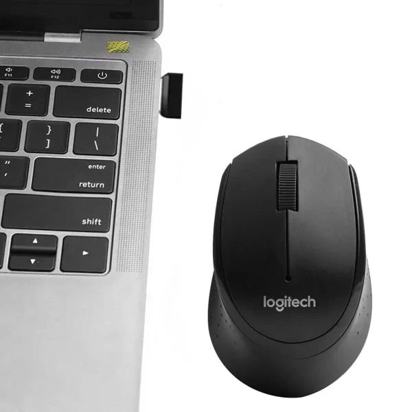 Ratón Logitech óptico silencioso M330 para oficina, hogar y PC, inalámbrico, 1000DPI, 2,4 GHz, con receptor USB - Imagen 3