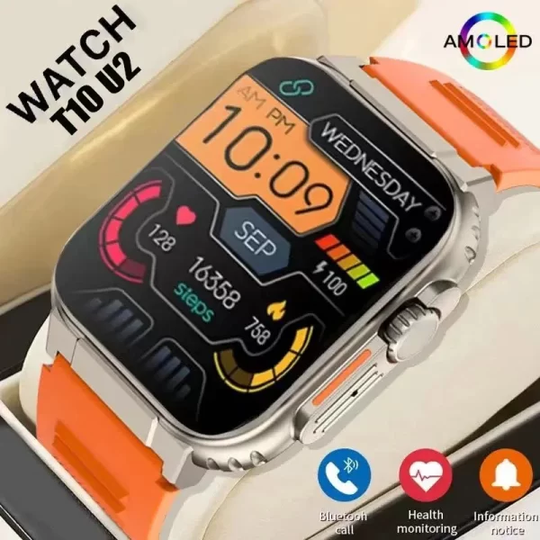 Reloj inteligente T10 U2 Ultra IWO, Smartwatch Ultra NFC, Serie 8, llamada Bluetooth, 2,2 pulgadas, inalámbrico, Fitness, nuevo