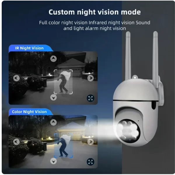 cámara WiFi  JOOAN de 3MP, cámara IP PTZ para el hogar, Audio nocturno a Color, cámara de vigilancia inalámbrica, seguimiento automático, cámara CCTV de seguridad - Imagen 3