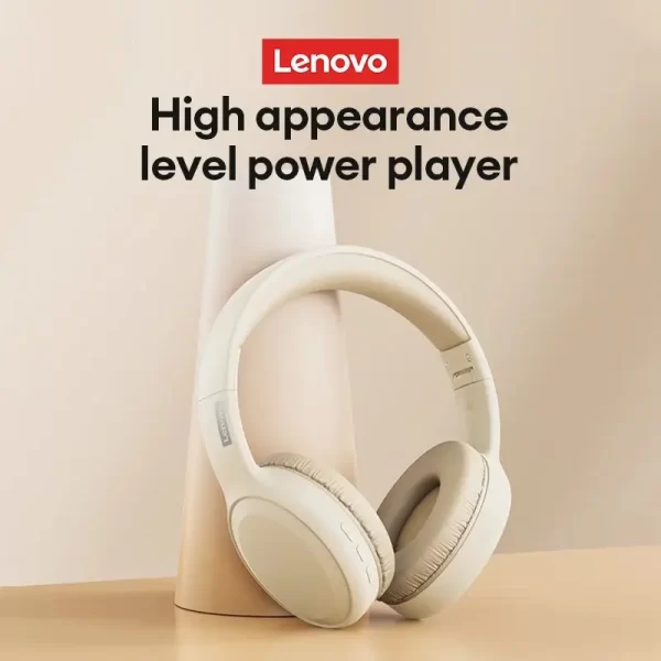 Auriculares Lenovo- inalámbricos TH30 con Bluetooth 5,3, cascos deportivos con micrófono, plegables, para música y juegos - Imagen 4