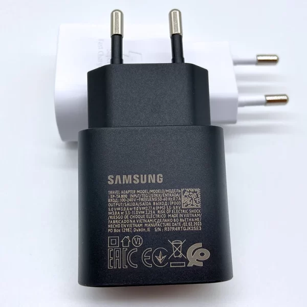 Cargador Samsung superrápido Usb tipo C, adaptador de Cargador para Galaxy S24, S23, S20, S21, S22 Plus, A54, A34, Z Flip Fold 5, 6, 4, 25W - Imagen 3