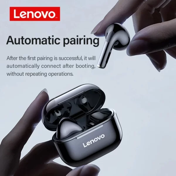 Lenovo-auriculares TWS con Bluetooth lp40, dispositivo de audio Original con sonido envolvente, HIFI, Control táctil, micrófono, modo de reposo largo, movimiento, 5,0 - Imagen 3