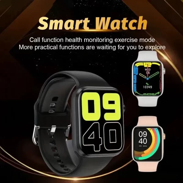 Reloj inteligente LAXASFIT para hombre y mujer, pulsera con pantalla a Color de 2024 pulgadas, completamente táctil, esfera personalizada, Bluetooth, Android e IOS, 1,73 - Imagen 2